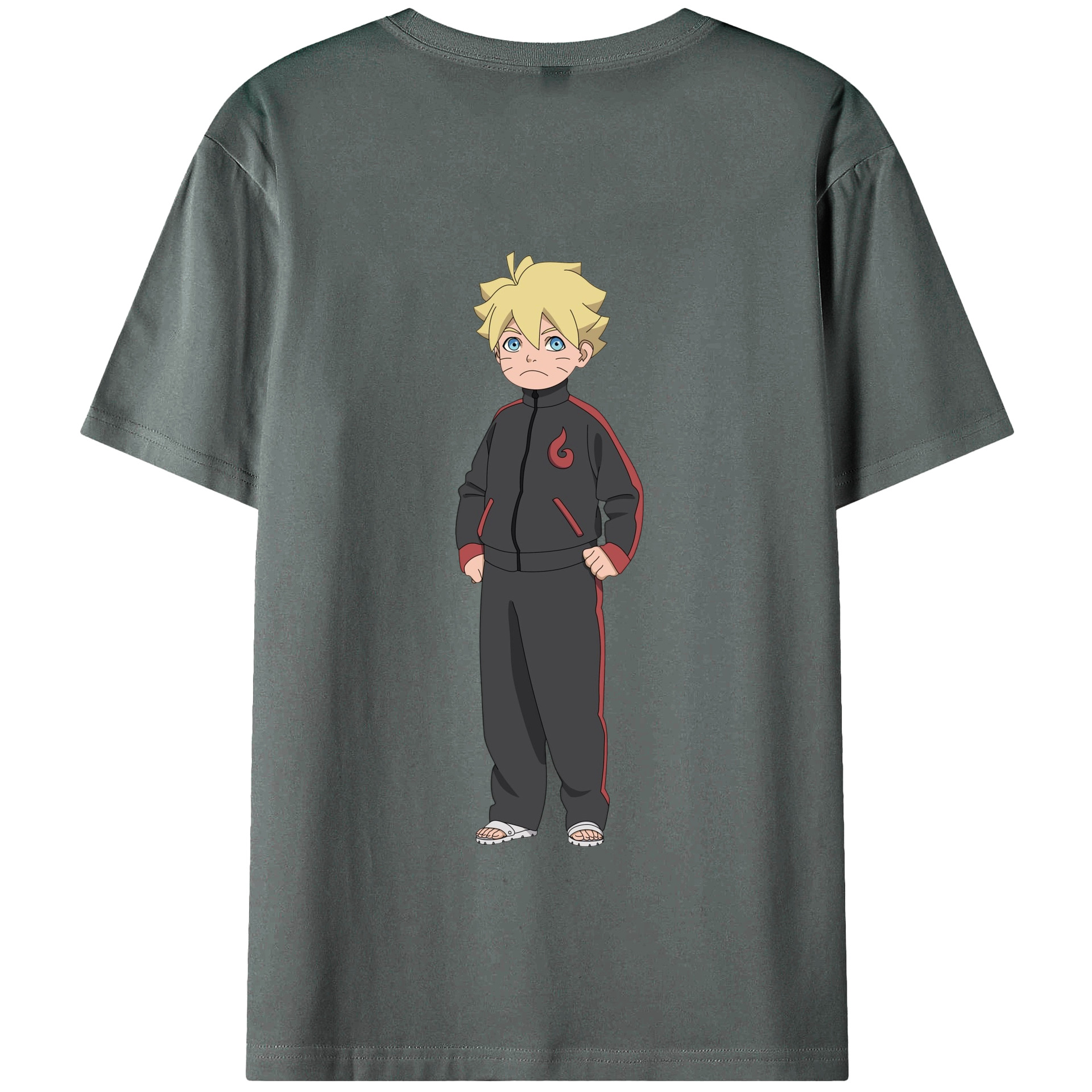 （画像用） NARUTO -ナルト- うずまき ボルト Uzumaki Boruto 綿100％半袖Tシャツ（背面プリント）